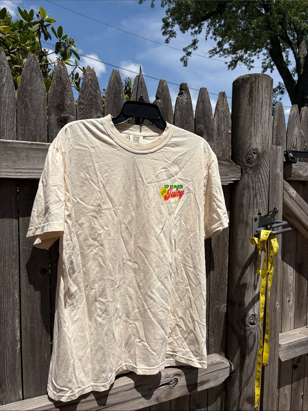 Comfort Colors large Sip Juicy nice cotton tee. NWOT!